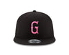 Greenville Drive New Era Black 9FIFTY Pink G Hat