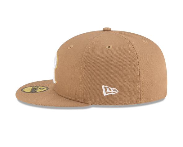 Tacoma Rainiers New Era 59Fifty Khaki White R Cap