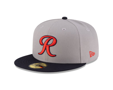 Tacoma Rainiers New Era 59Fifty Gray Navy Cheney Patch Cap