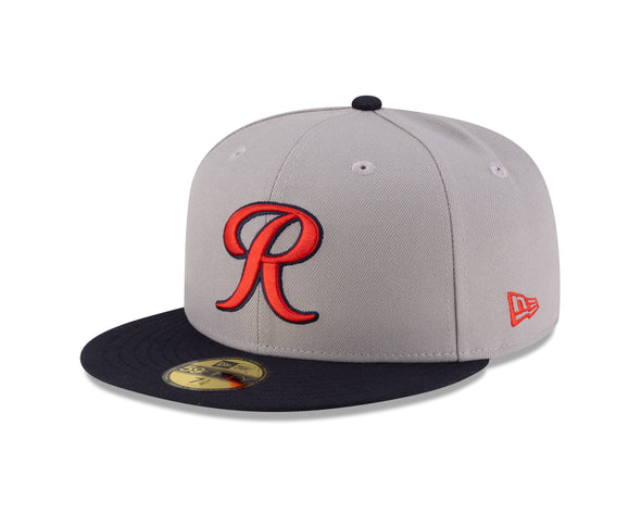 Tacoma Rainiers New Era 59Fifty Gray Navy Cheney Patch Cap