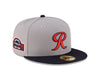 Tacoma Rainiers New Era 59Fifty Gray Navy Cheney Patch Cap