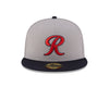 Tacoma Rainiers New Era 59Fifty Gray Navy Cheney Patch Cap