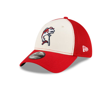 Tacoma Rainiers New Era 39Thirty Red Chrome Slammin' Sam