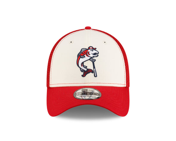 Tacoma Rainiers New Era 39Thirty Red Chrome Slammin' Sam