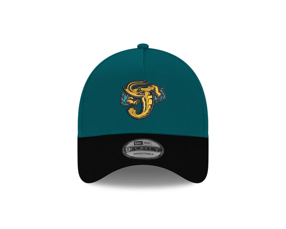 Jacksonville Jumbo Shrimp New Era Grit-Iron A-Frame 9Forty Snapback