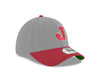 Jacksonville Jumbo Shrimp New Era Jacksonville Red Caps Heather Gray 39Thirty