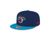 Jacksonville Jumbo Shrimp New Era Youth Midnight Navy/Electric Blue 9Fifty Snapback