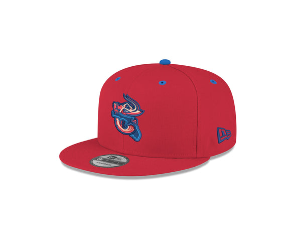 Jacksonville Jumbo Shrimp New Era Youth Red Alternate 9Fifty Snapback