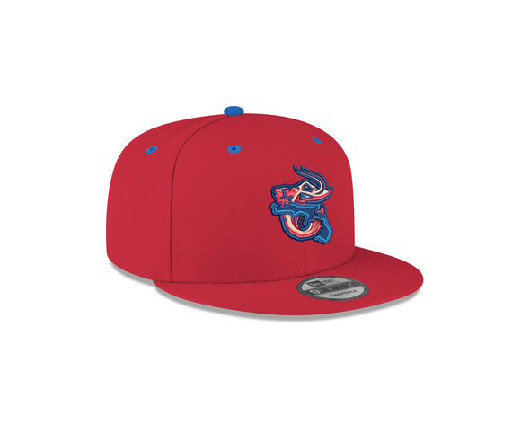 Jacksonville Jumbo Shrimp New Era Youth Red Alternate 9Fifty Snapback