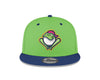 Greenville Drive New Era Lime Ranas 9FIFTY Snapback Hat