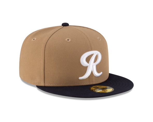 Tacoma Rainiers New Era 59Fifty Khaki Navy Cap