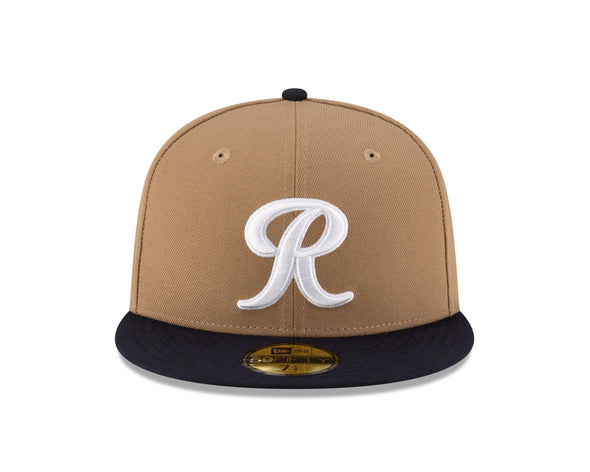 Tacoma Rainiers New Era 59Fifty Khaki Navy Cap