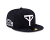Tacoma Rainiers New Era 59Fifty Navy Tacoma Yankees Cheney Patch