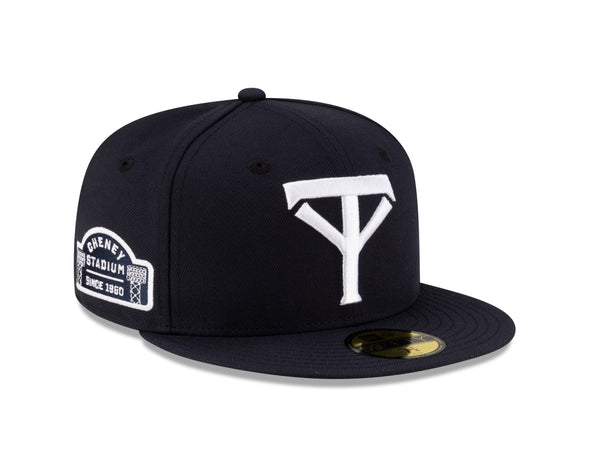 Tacoma Rainiers New Era 59Fifty Navy Tacoma Yankees Cheney Patch