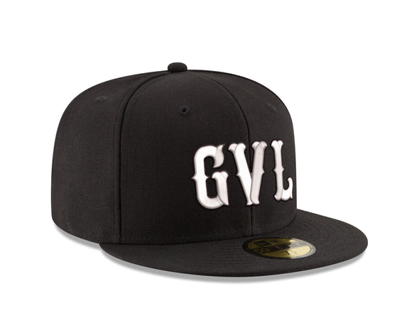 Greenville Drive New Era Black LP 59FIFTY GVL Hat