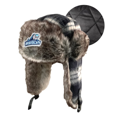 West Michigan Whitecaps Plaid Trapper Hat