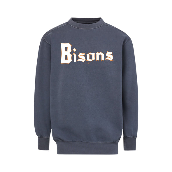 Buffalo Bisons Coastal Navy Vintage Night Crewneck