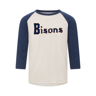 Buffalo Bisons Vintage Night 3/4 Raglan Tee