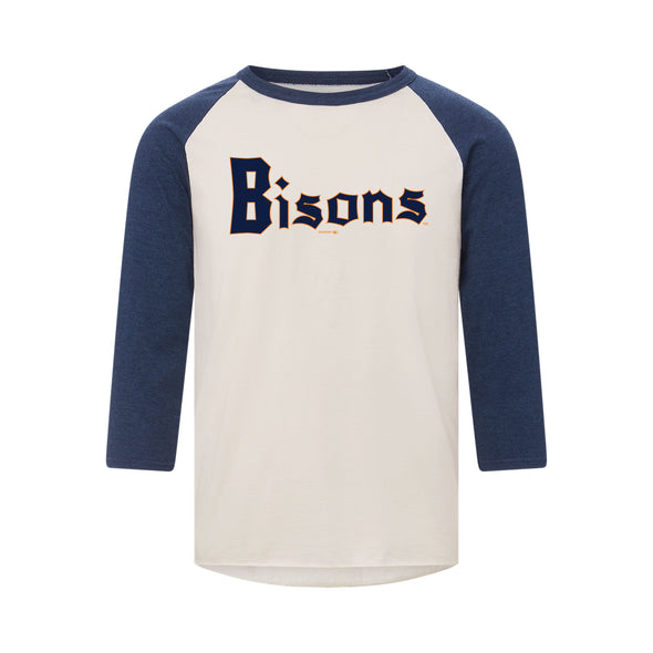 Buffalo Bisons Vintage Night 3/4 Raglan Tee