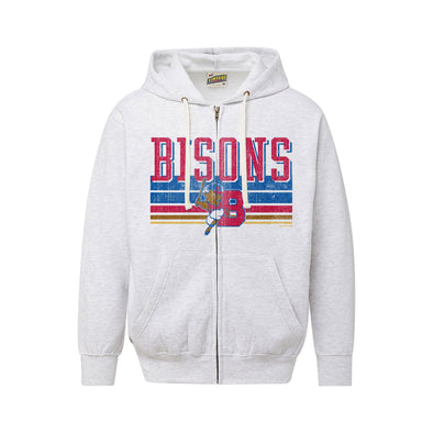 Buffalo Bisons Grey Game Full Zip Hoodie