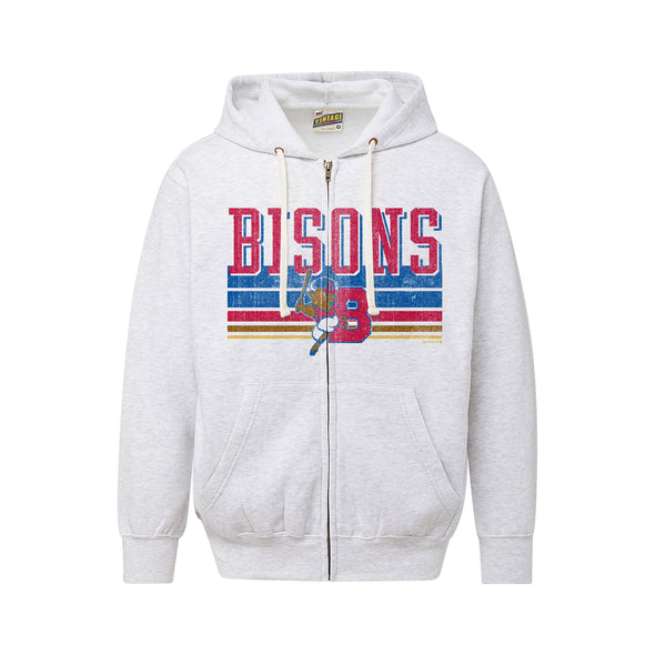 Buffalo Bisons Grey Game Full Zip Hoodie
