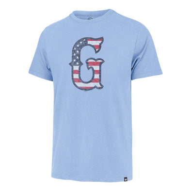 Greenville Drive 47 Brand Light Blue Flag Fill Tee