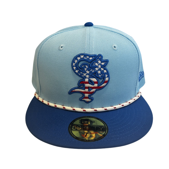 Saints 2025 On-Field 59Fifty 4th of July Cap
