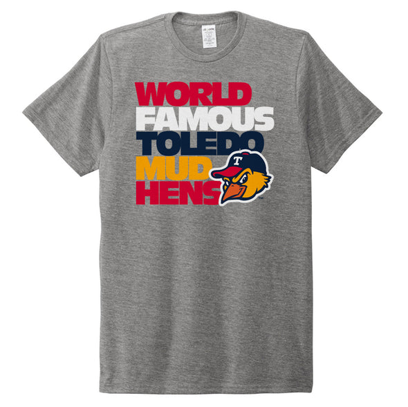 Toledo Mud Hens Grey World Famous Jupmode T