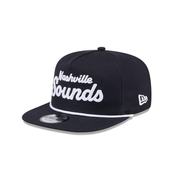 Nashville Sounds New Era GOLFER Navy Team Text Hat