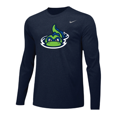 Vermont Lake Monsters Nike Dri-Fit Long Sleeve Tee - Navy