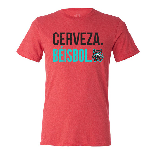 WOMEN's Cerveza. Baseball. T-Shirt [SALE]