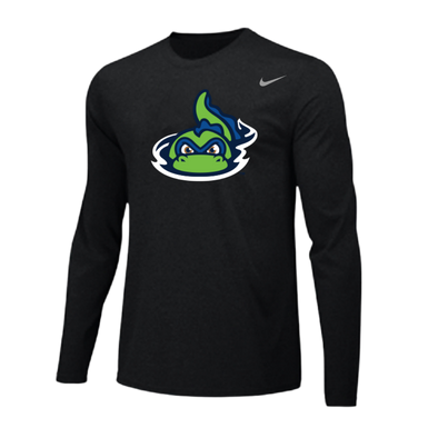 Vermont Lake Monsters Nike Dri-Fit Long Sleeve Tee - Black