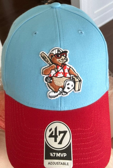 The Asheville Tourists Two Tone 47 MVP Ted E. Tourists Cap