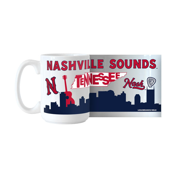 Nashville Sounds 15oz Native White Mug