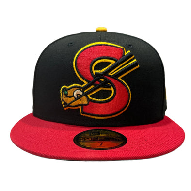 Cashew Chickens New Era 59FIFTY - Black/Red/Gold - 2025