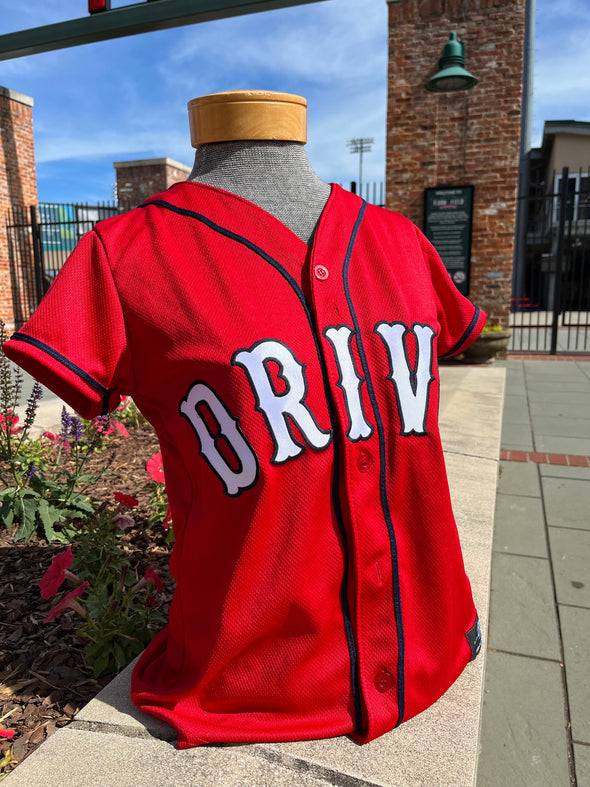 Greenville Drive OT Sport Women's Red On Field Road Replica Jersey