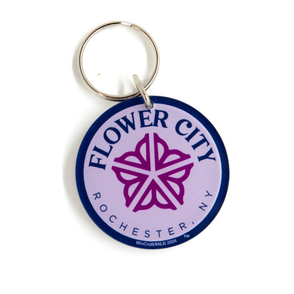 Rochester Red Wings Flower City Keychain