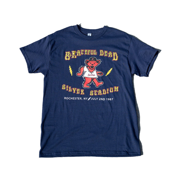 Rochester Red Wings 2024 Grateful Dead Navy T-Shirt