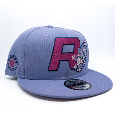 Rochester Red Wings ROC the Lilac Lavender Snapback Cap