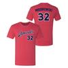 Nashville Sounds 108 Stitches Red Jacob Misiorowski Jersey Tee