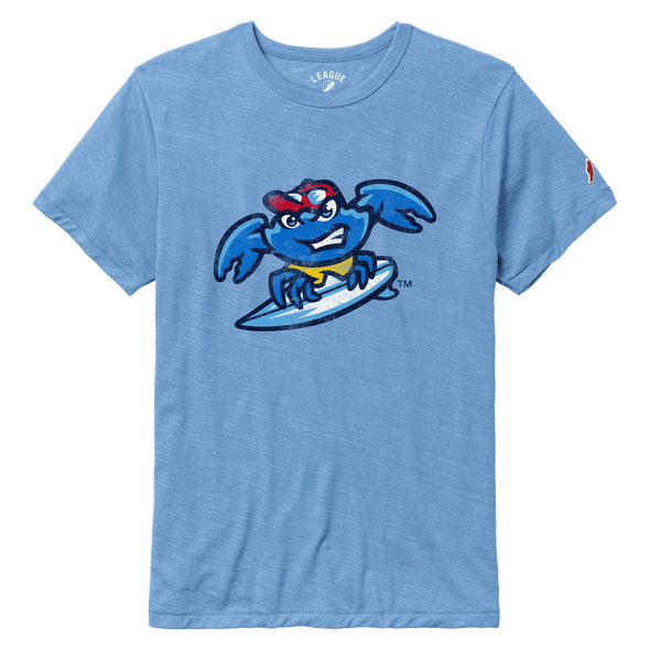 Jersey Shore BlueClaws Surfing Crab T-shirt