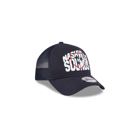 Nashville Sounds New Era 9FORTY Youth A-Frame Navy Chalk Hat