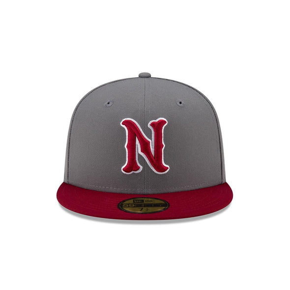 Nashville Sounds New Era 59FIFTY Storm Grey Cardinal N Logo Hat