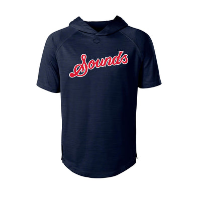 Nashville Sounds EvoShield Navy Lightweight Short Sleeve Training Hoodie