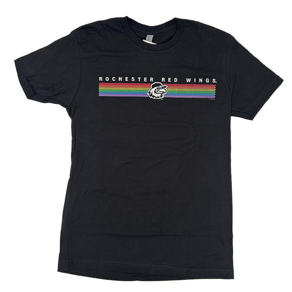 Rochester Red Wings Rainbow Stitches Tee