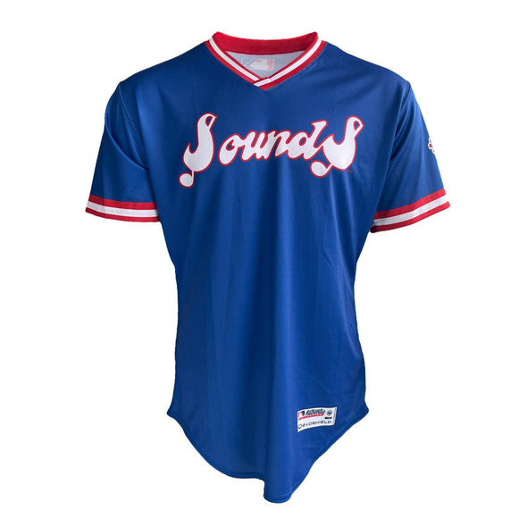 Nashville Sounds EvoShield Adult Royal Throwback Authentic Jersey