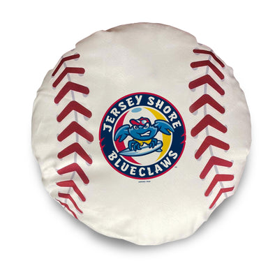 Jersey Shore BlueClaws Primary Logo 17" Round Baseball Pillow