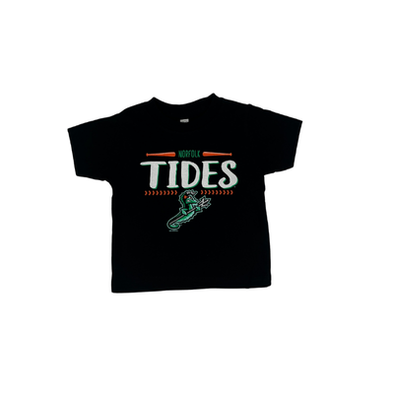 Norfolk Tides Black Bat Toddler T-Shirt