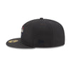 Nashville Sounds New Era 5950 Dark Graphite Lockup Logo Hat