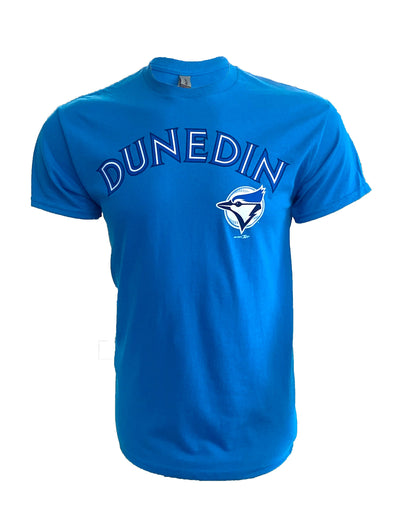 Dunedin Blue Jays Road Letter Neon Blue Tee